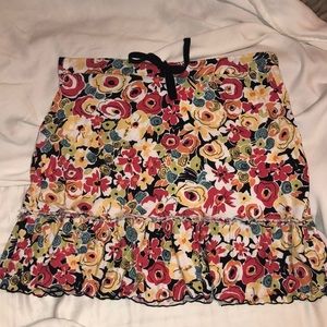 Floral Mini Skirt